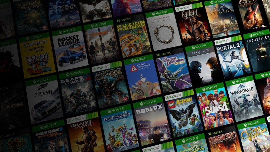 Variedad de juegos en XBOX Game Pass