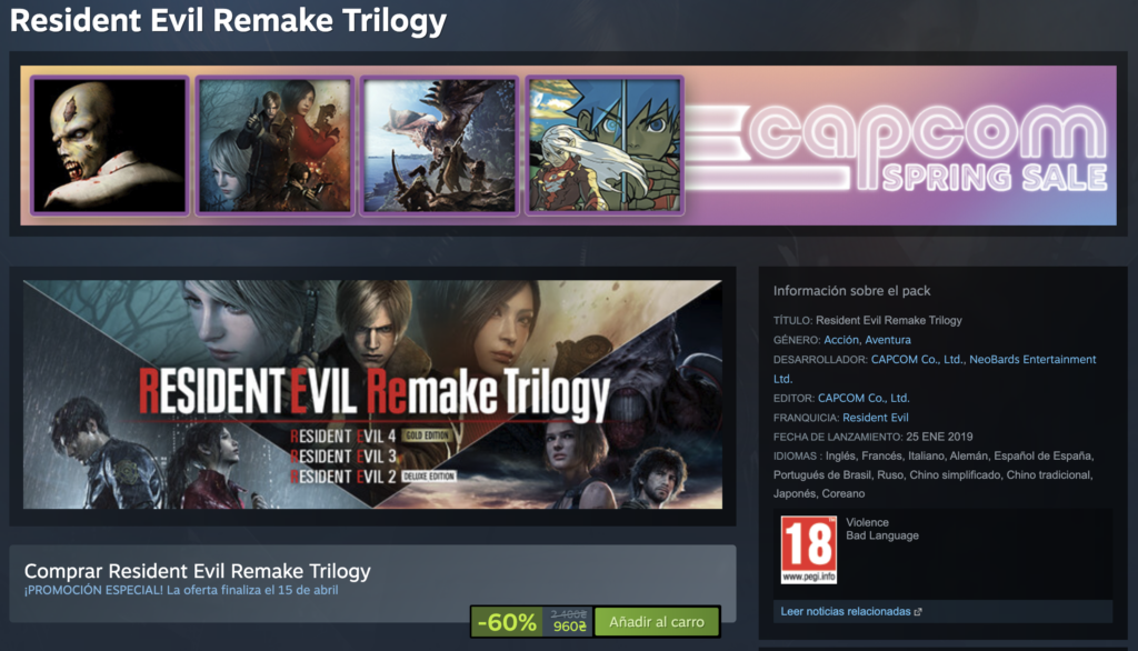 screenshot of Steam interface showing the games